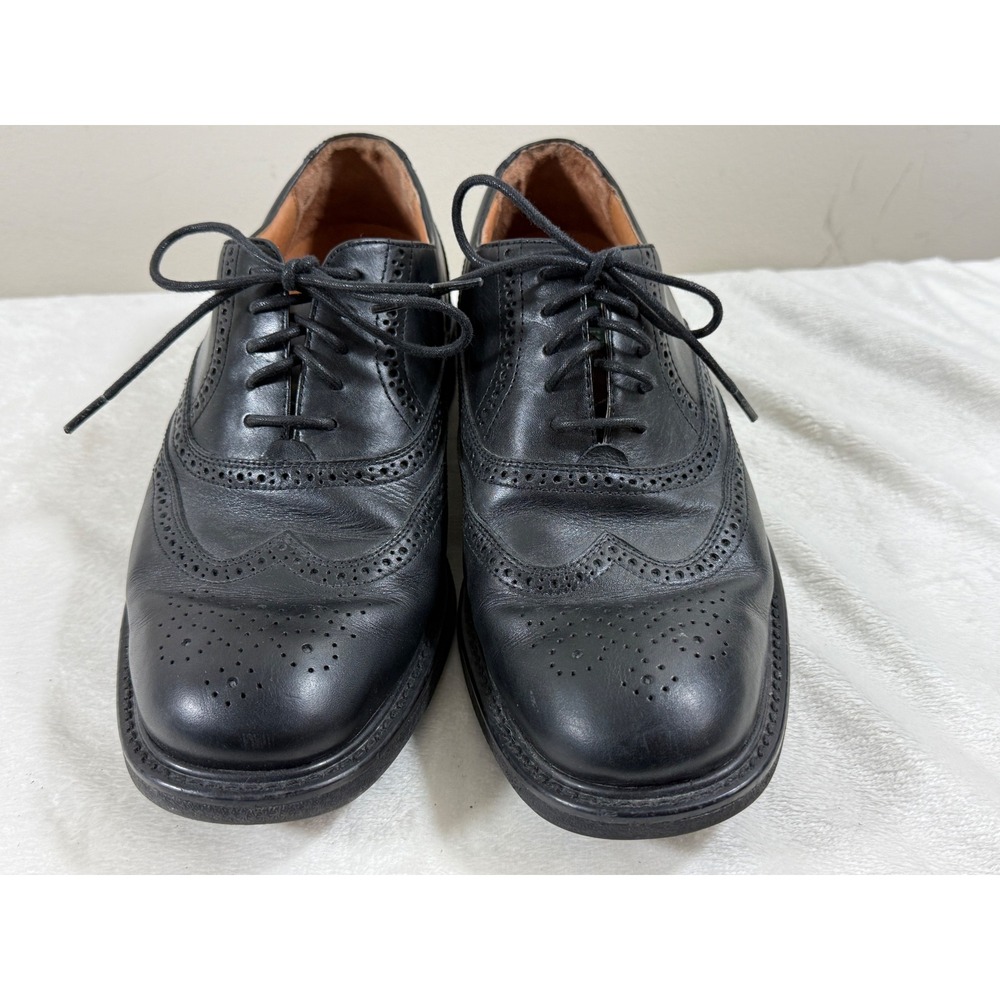 Florsheim Comfortech Men's 8.5M Black Leather Wingtip Oxford Dress Shoes Classic - Picture 5 of 9